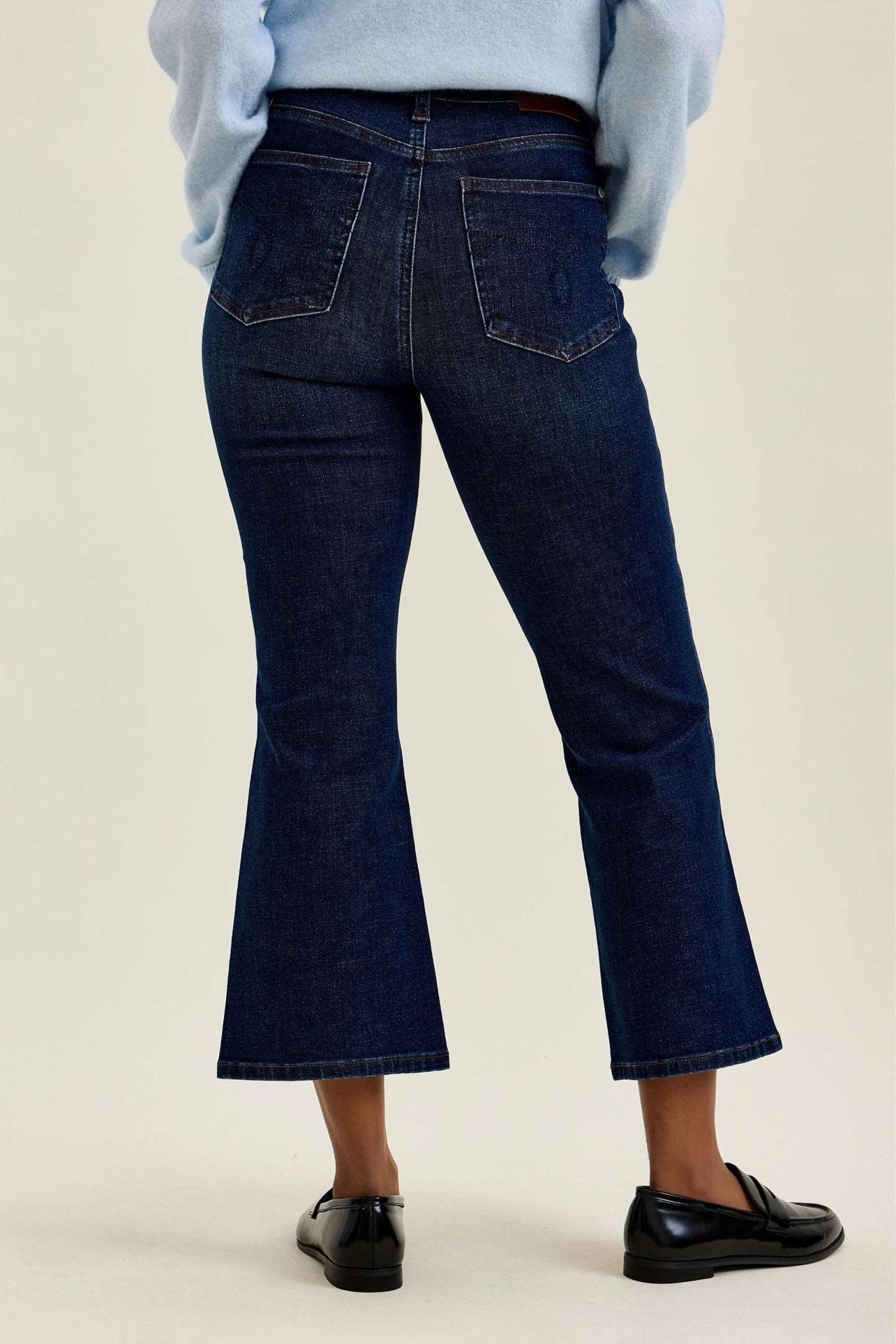 JUDY BLUE Tummy Control Rustic Indigo Kick Flare Jeans