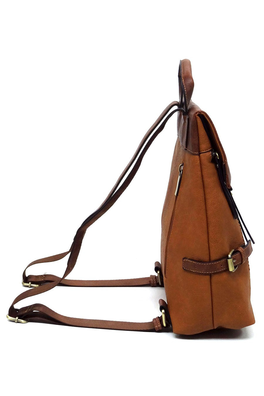 Colorblock Flap Backpack