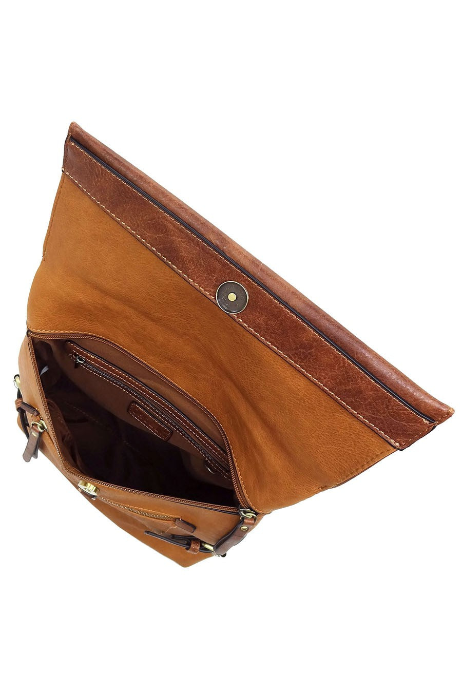 Colorblock Flap Backpack