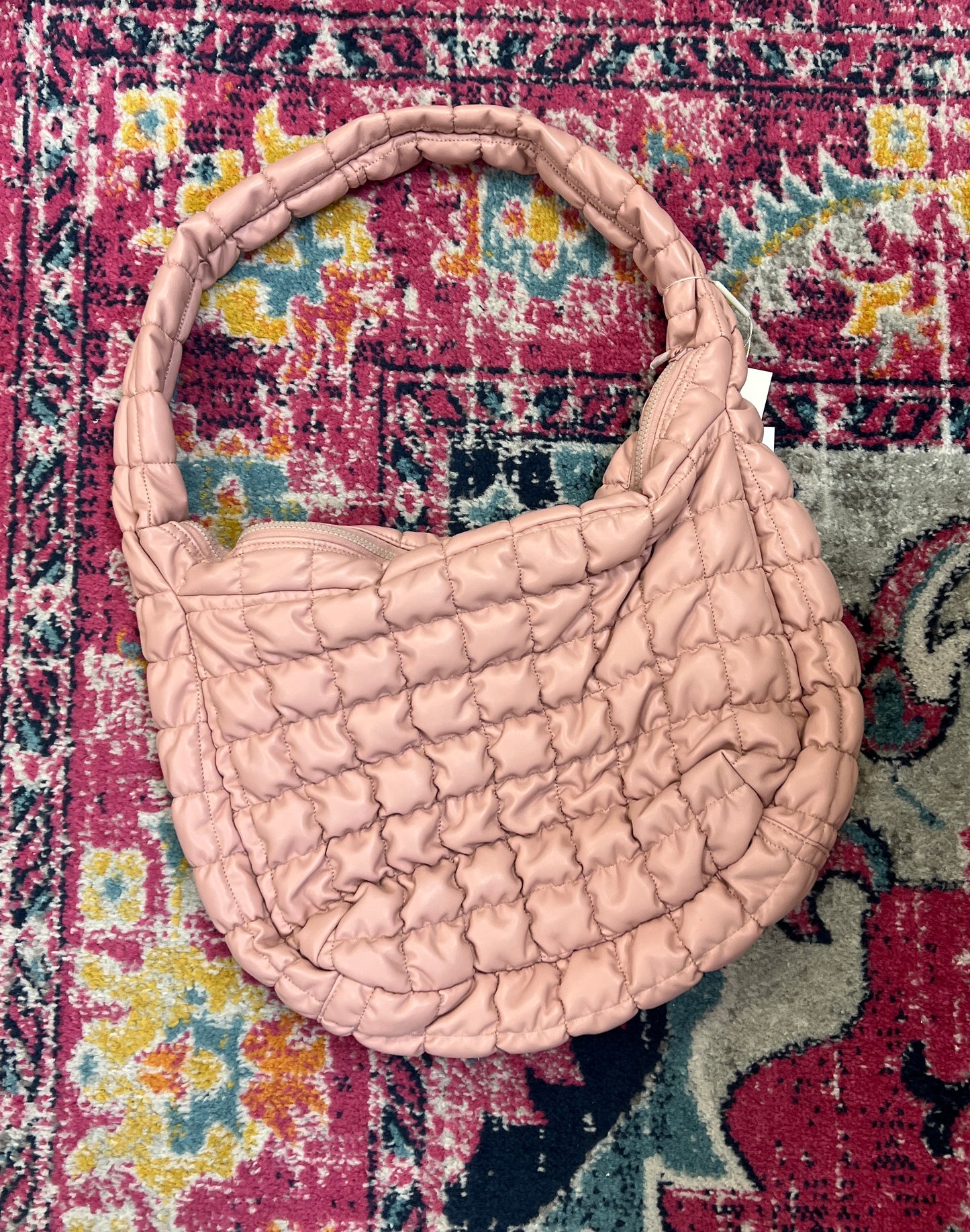 Large Quilted Hobo Bag