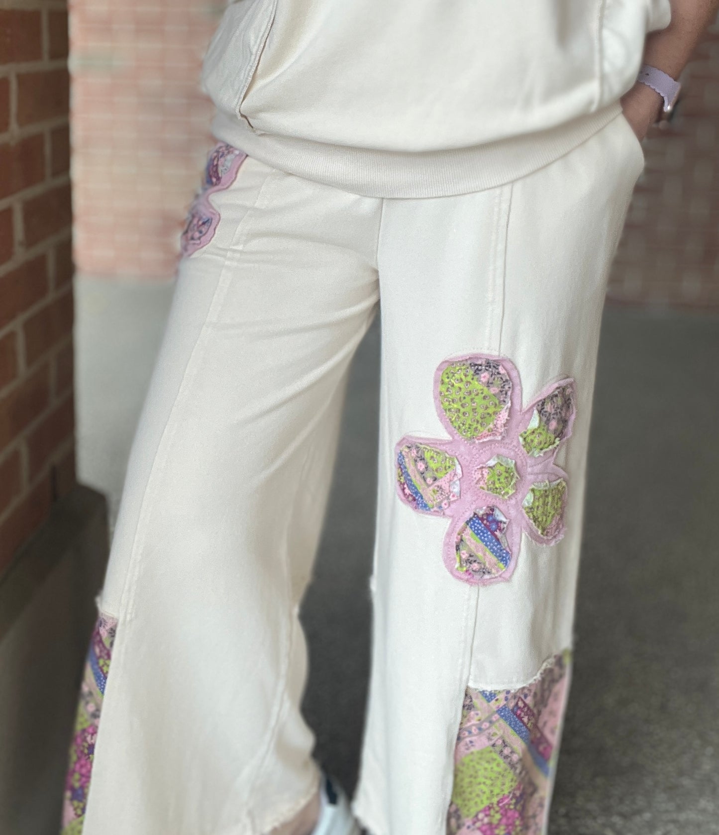 Flower Patch Pants with Pockets