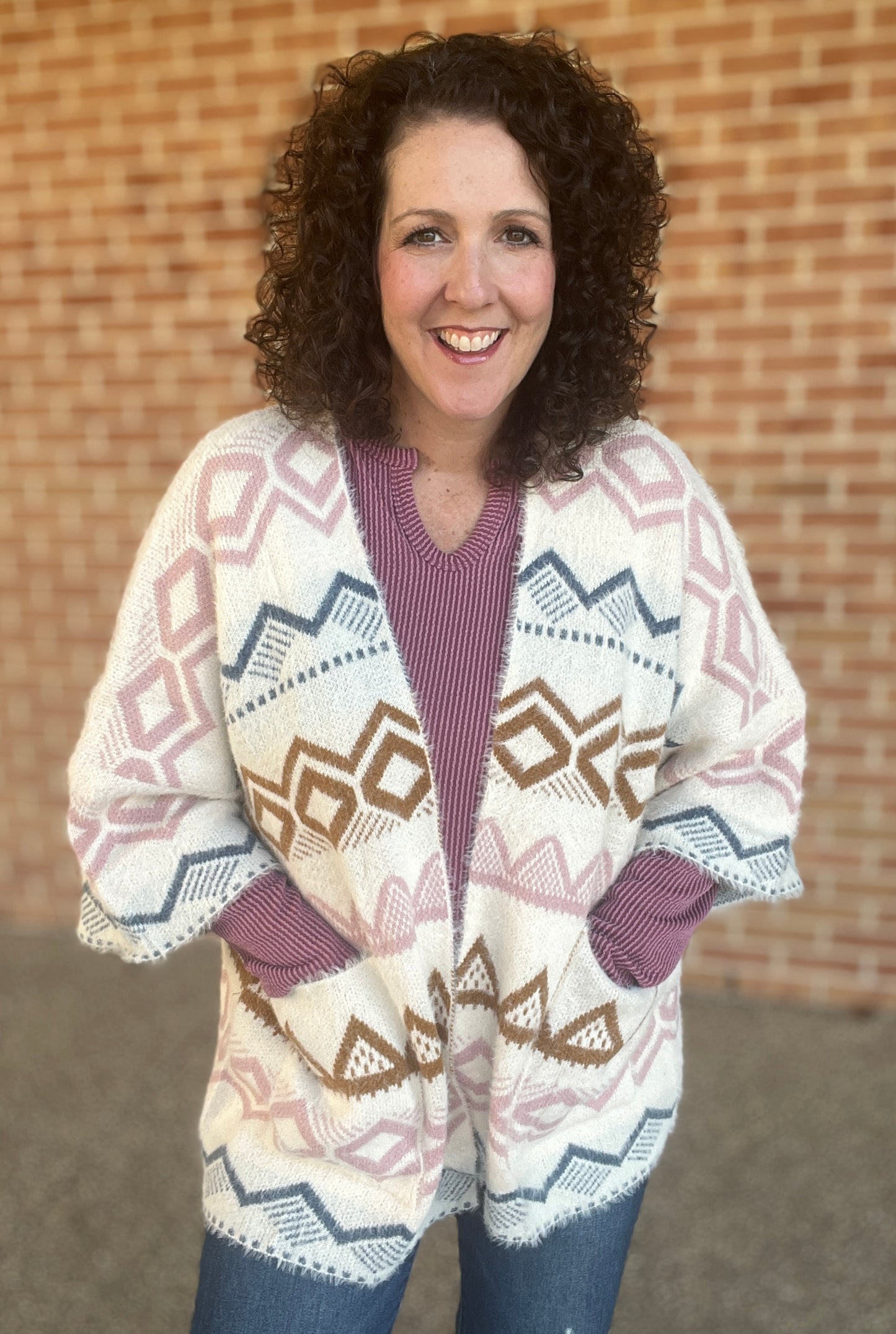 Fuzzy Aztec Kimono