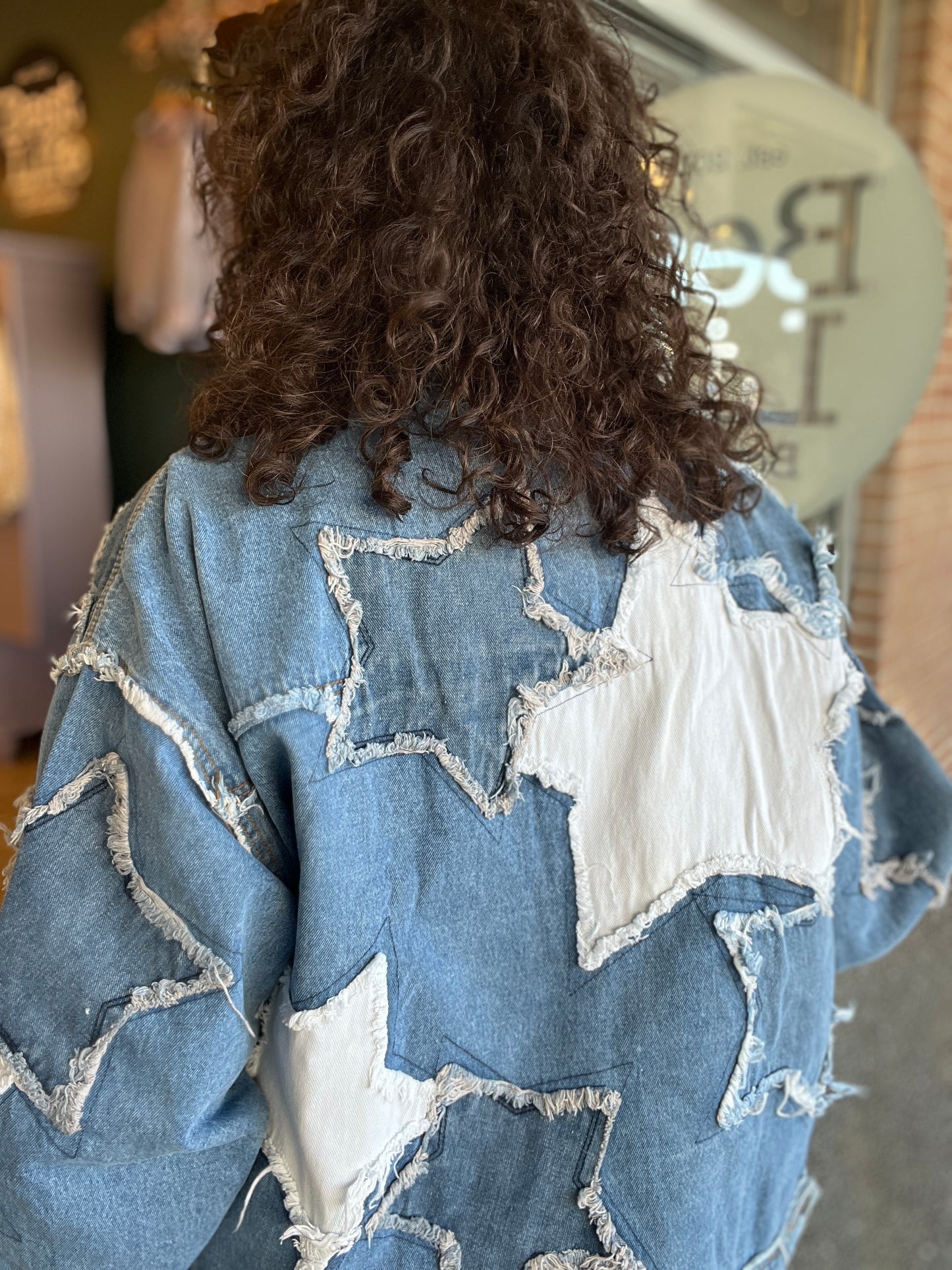 Star Patched Denim Jacket