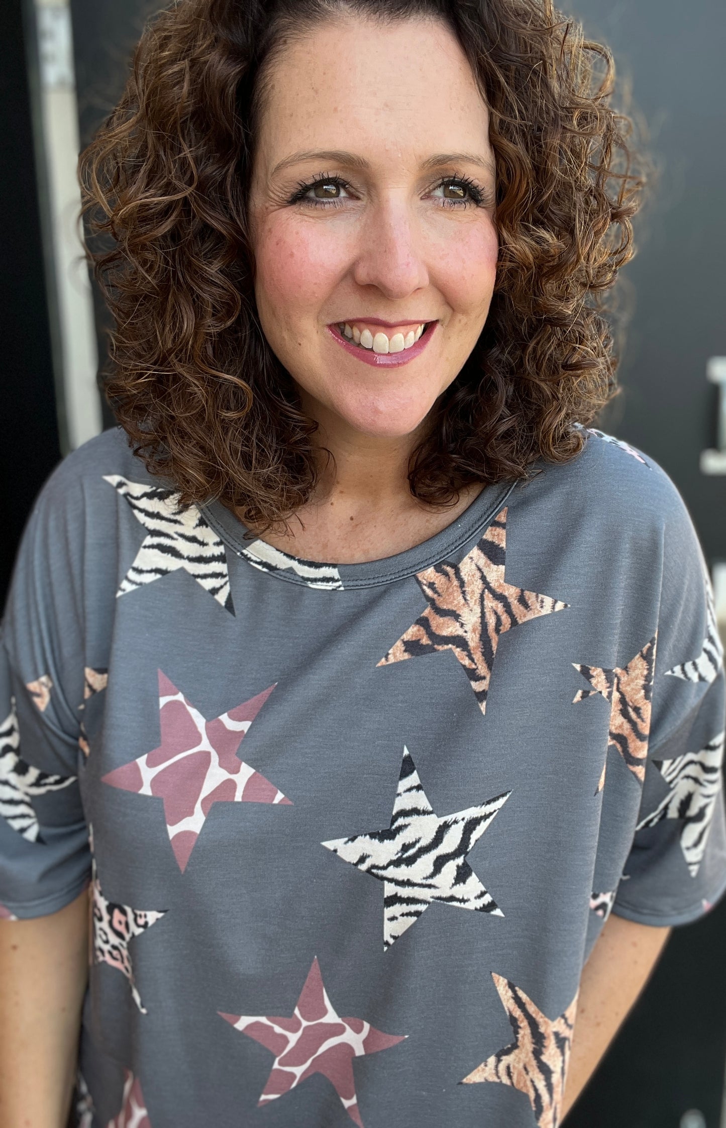 Animal Star French Terry Top