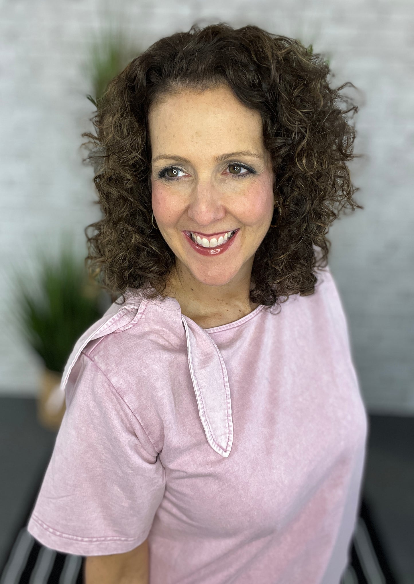 Bow Shoulder T-Shirt Dress