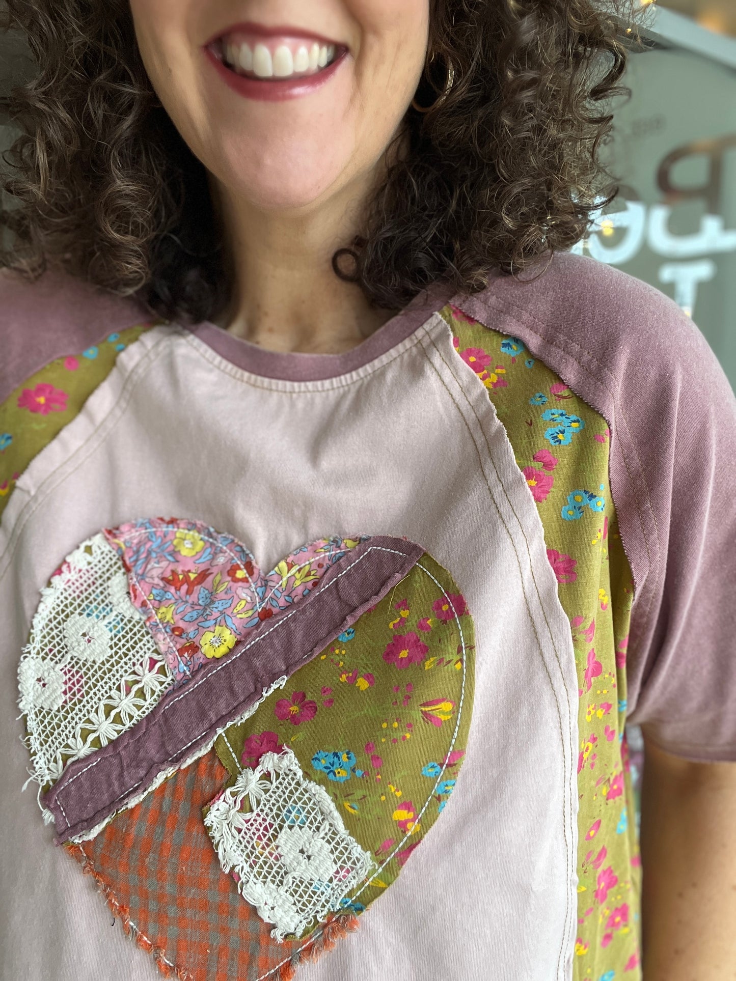 Mix & Match Heart Patch Top