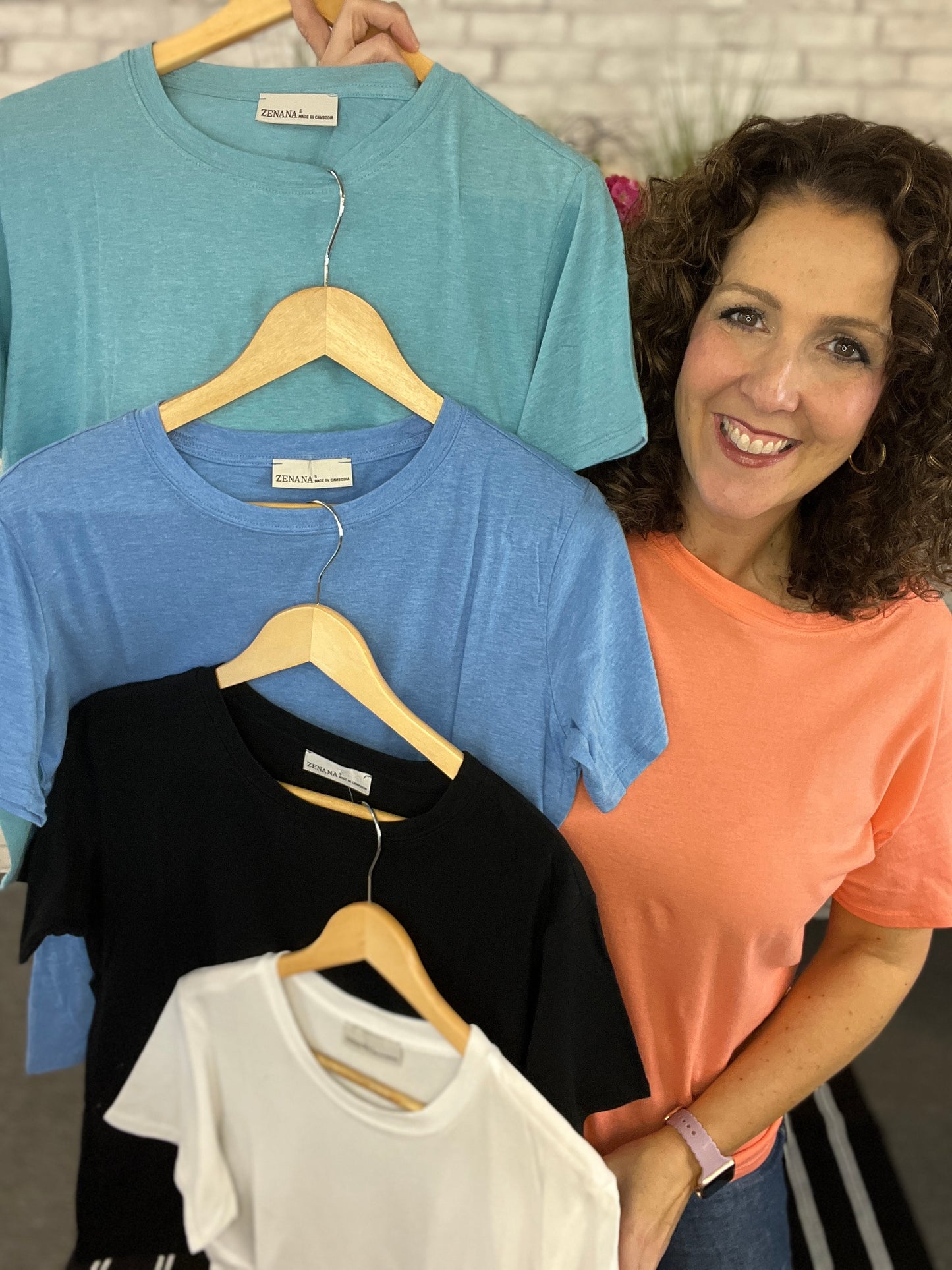 Cotton Round Neck Boyfriend Tee