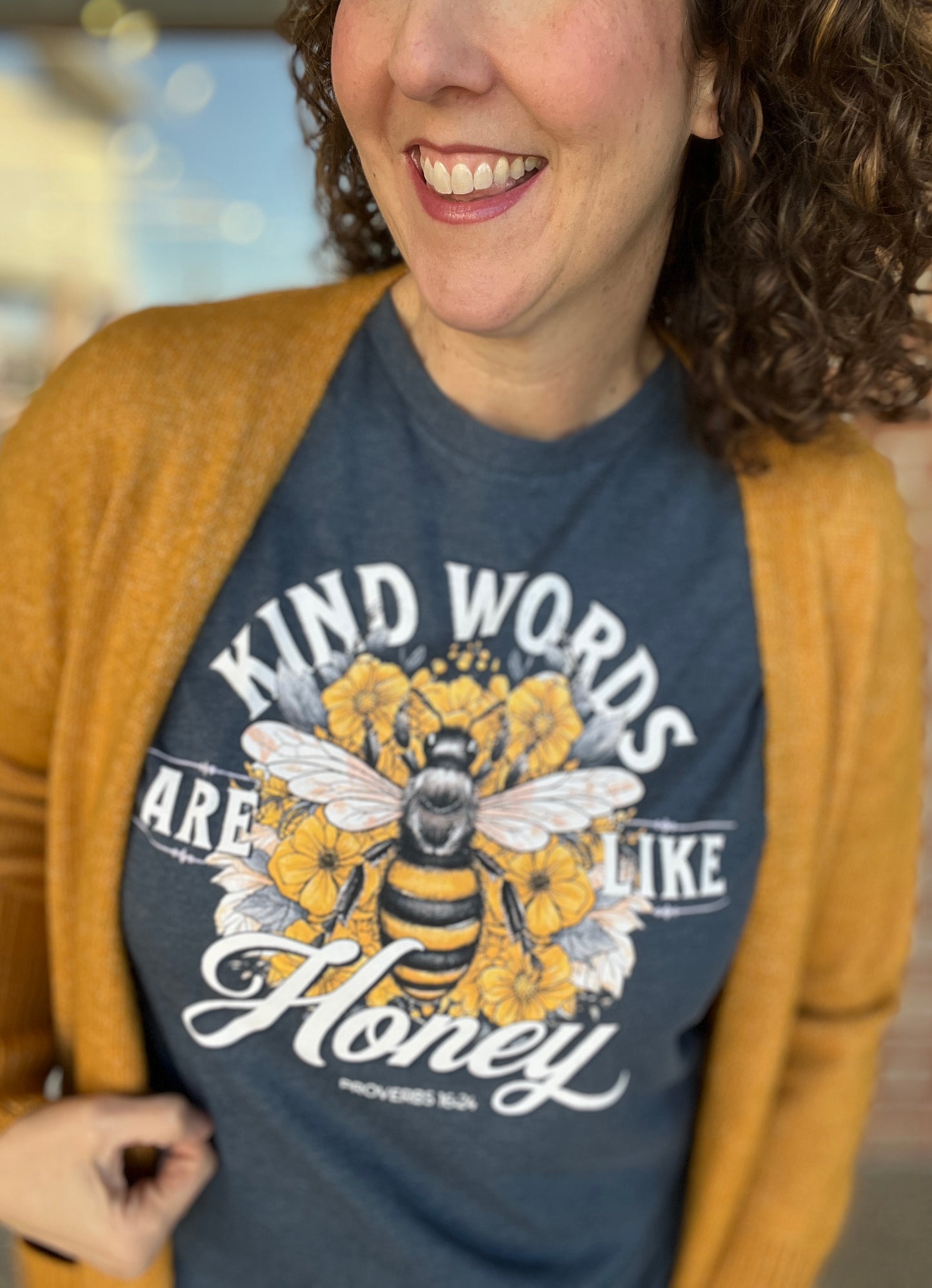 KIND WORDS ARE LIKE HONEY Graphic Tee