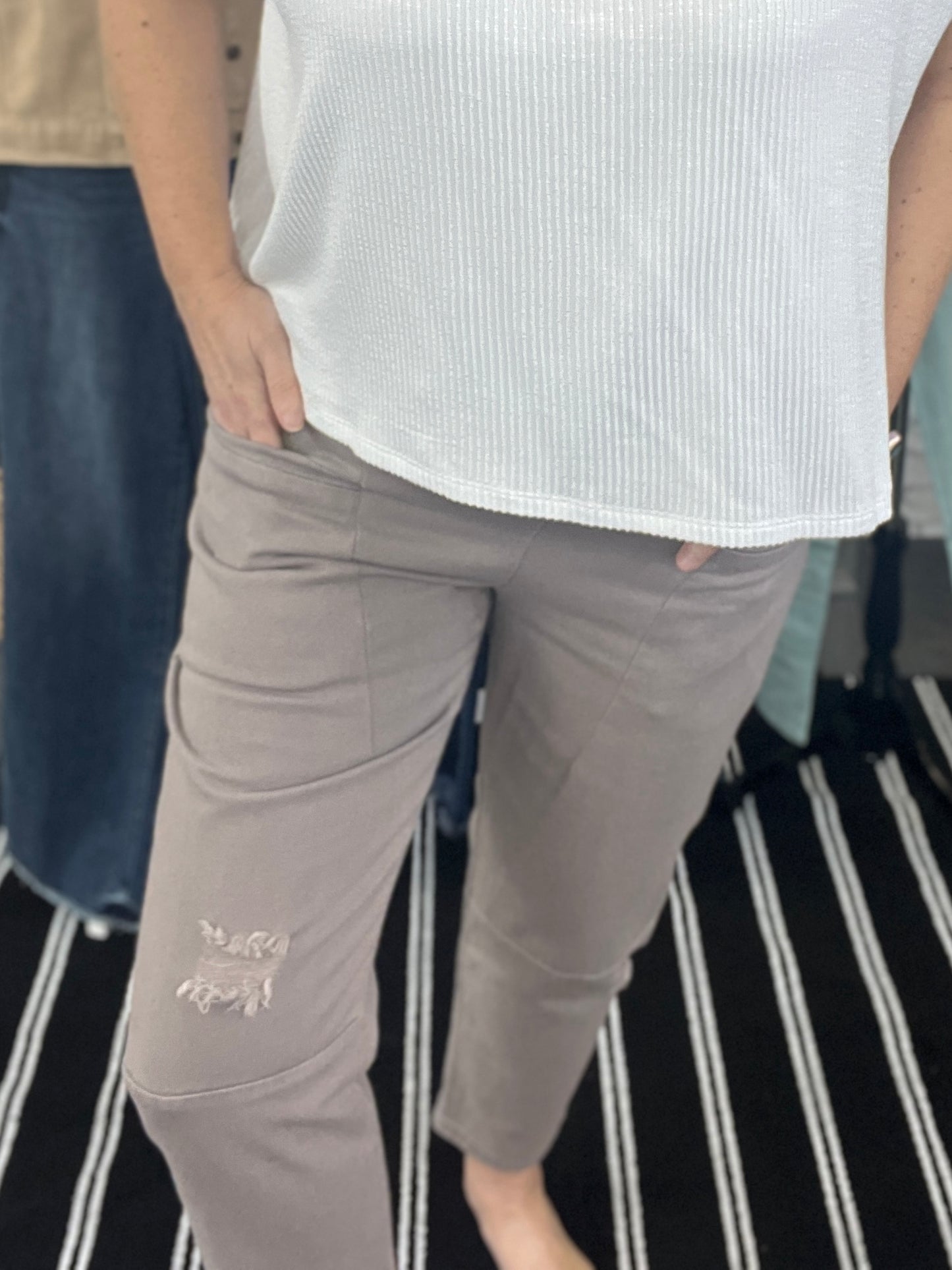 Cotton Twill Drawstring Pants