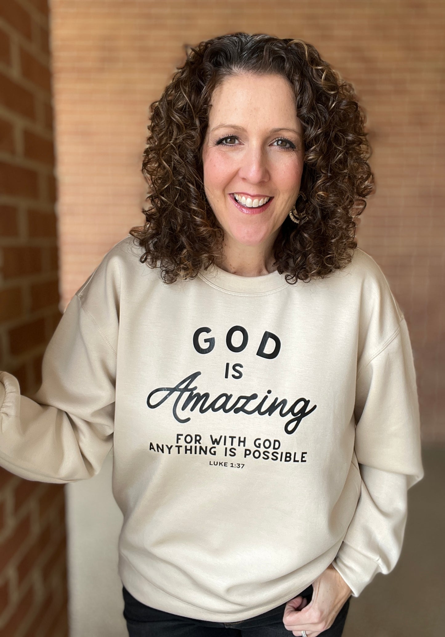 GOD IS AMAZING Scuba Sweatshirt