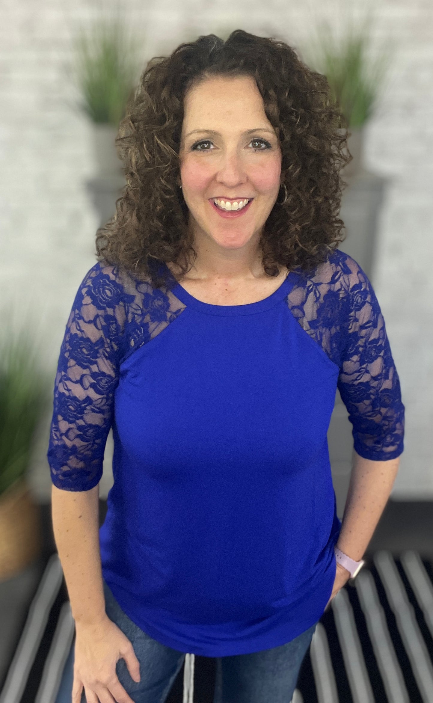 Lace Half Sleeve Top