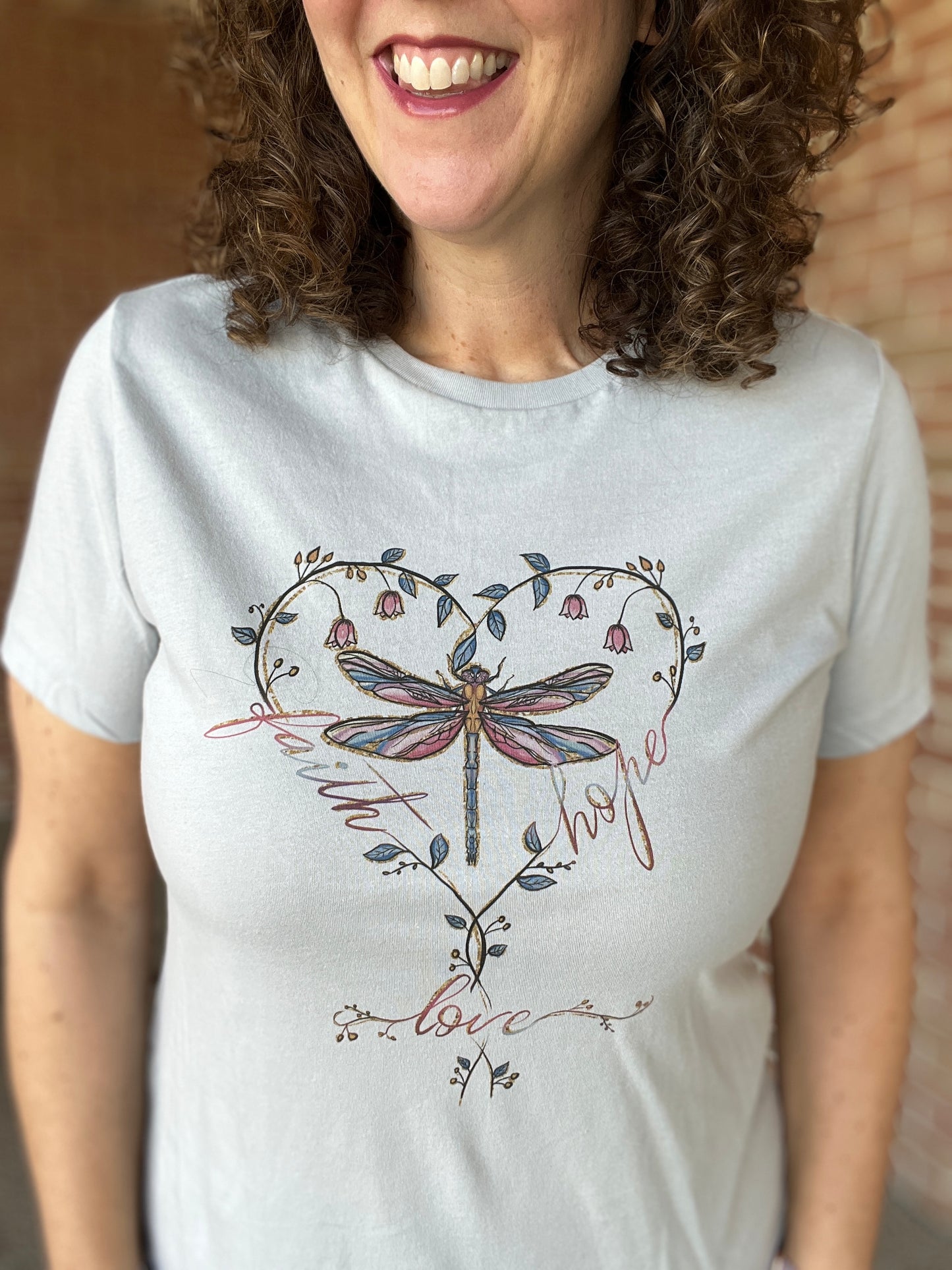 FAITH HOPE LOVE DRAGONFLY Graphic Tee