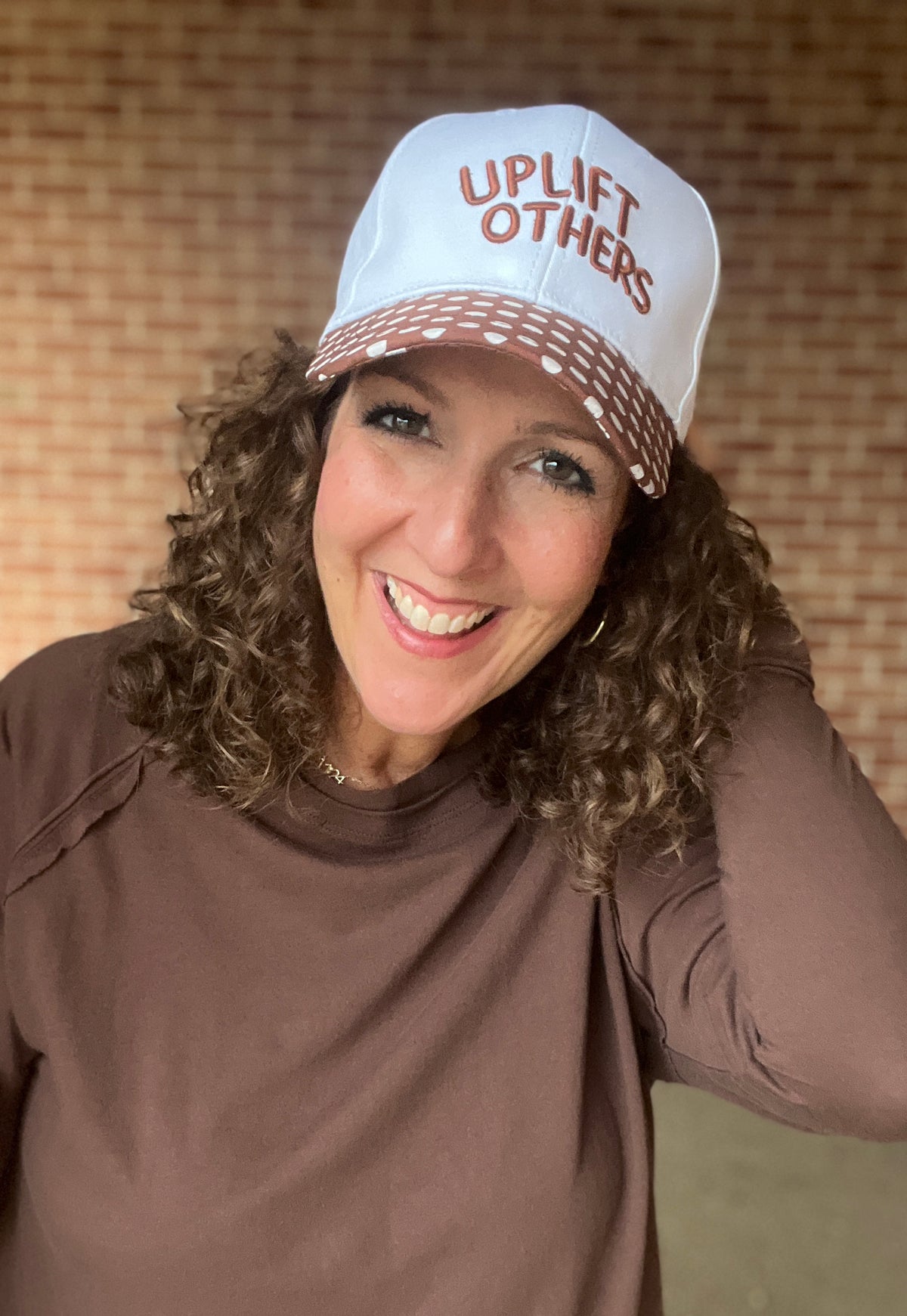 UPLIFT OTHERS Polka Dot Baseball Cap