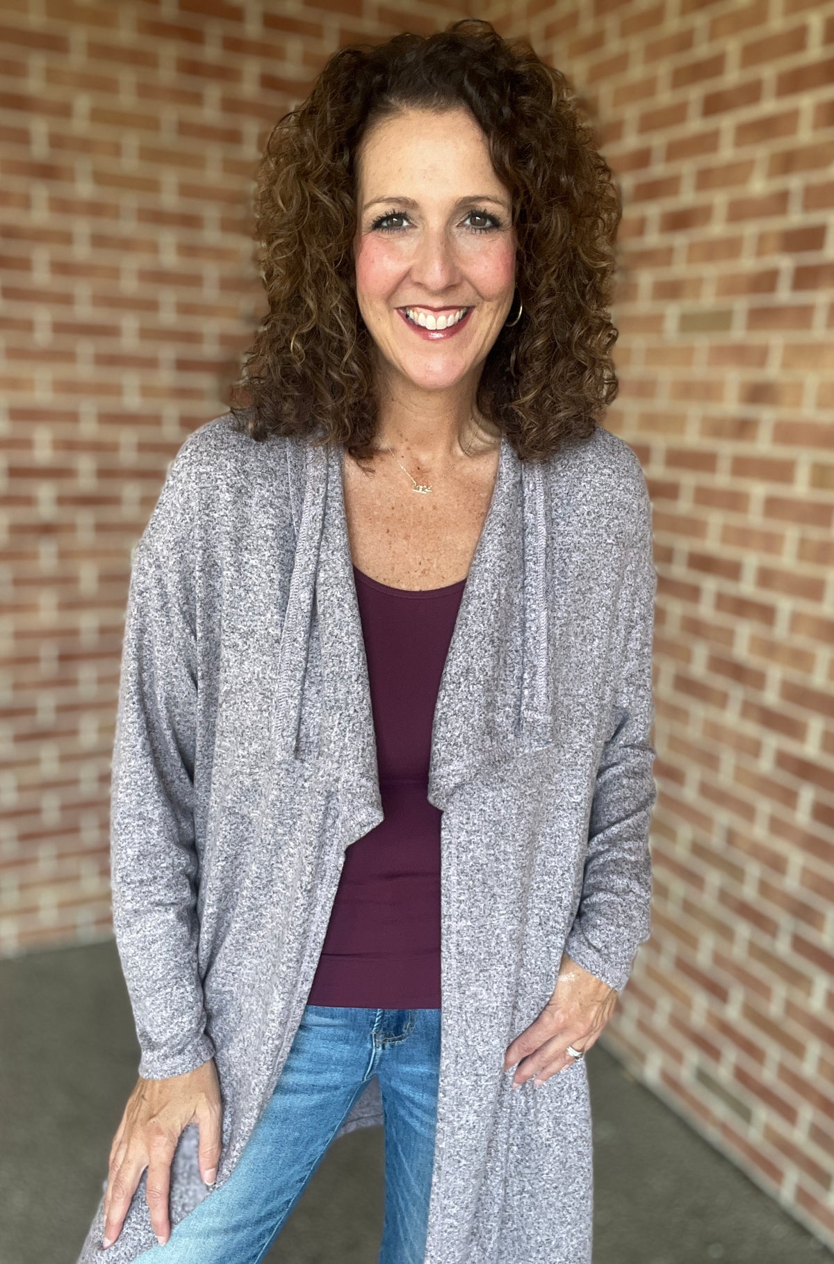 Lightweight Open Front Cardigan