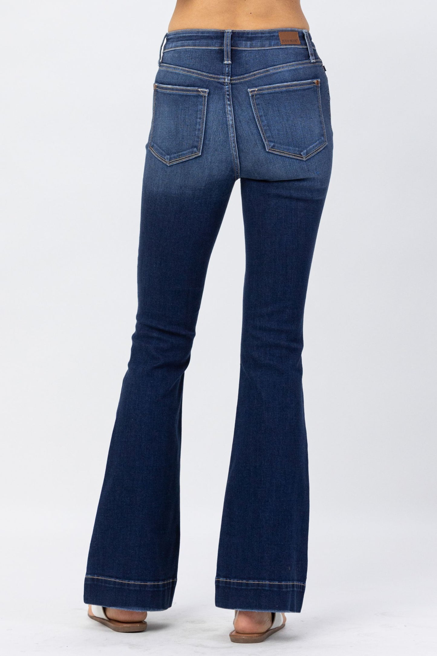 JUDY BLUE Dark Wash Trouser Flare