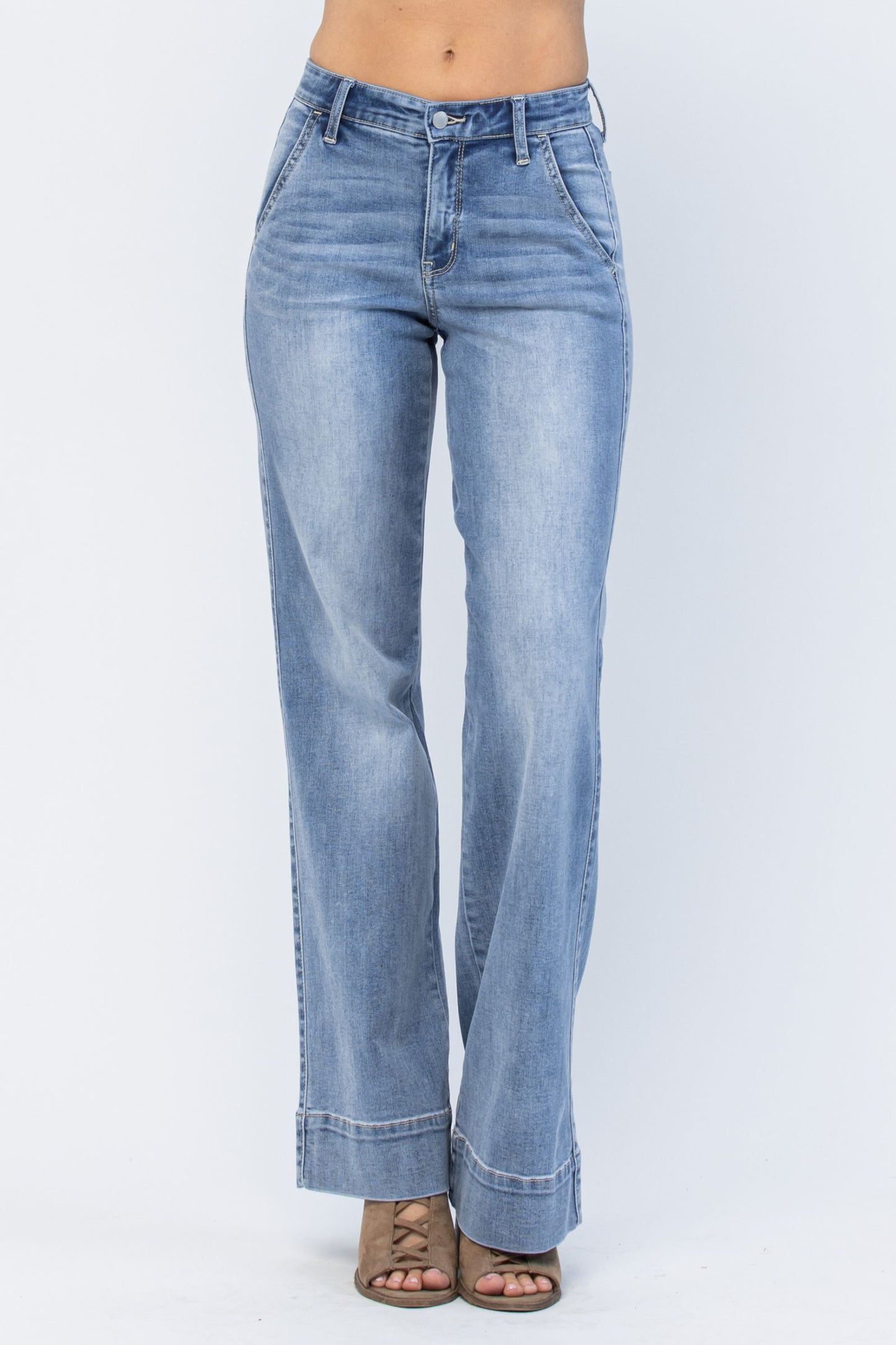 JUDY BLUE Wide Leg Jeans