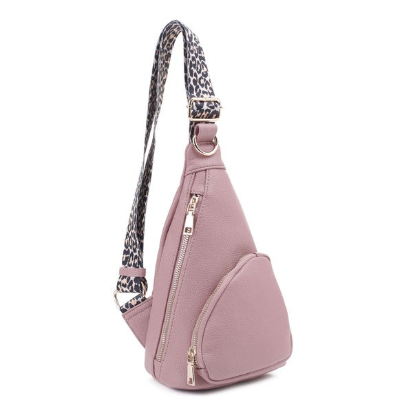 Leopard Strap Sling Bag