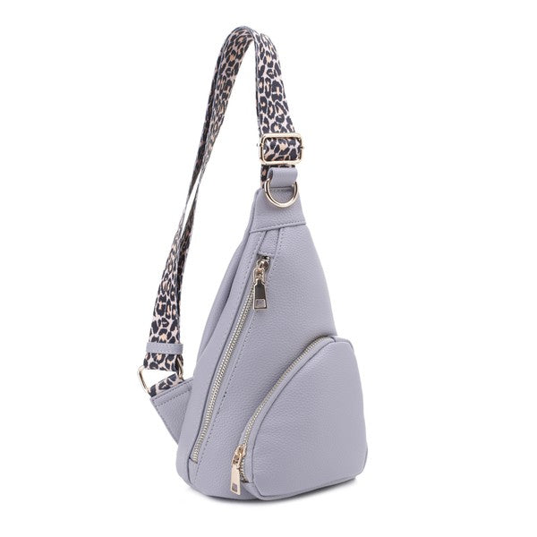 Leopard Strap Sling Bag