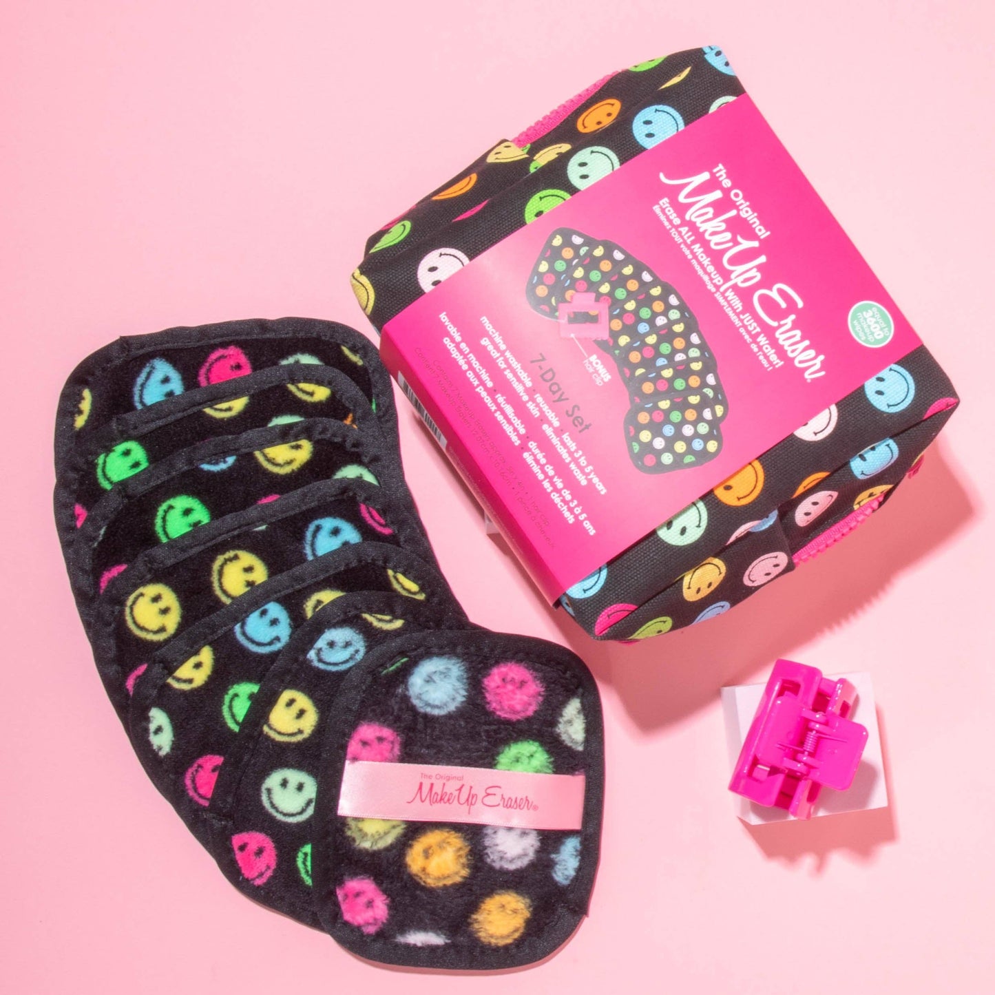 Smiley 7-Day MakeUp Eraser Set