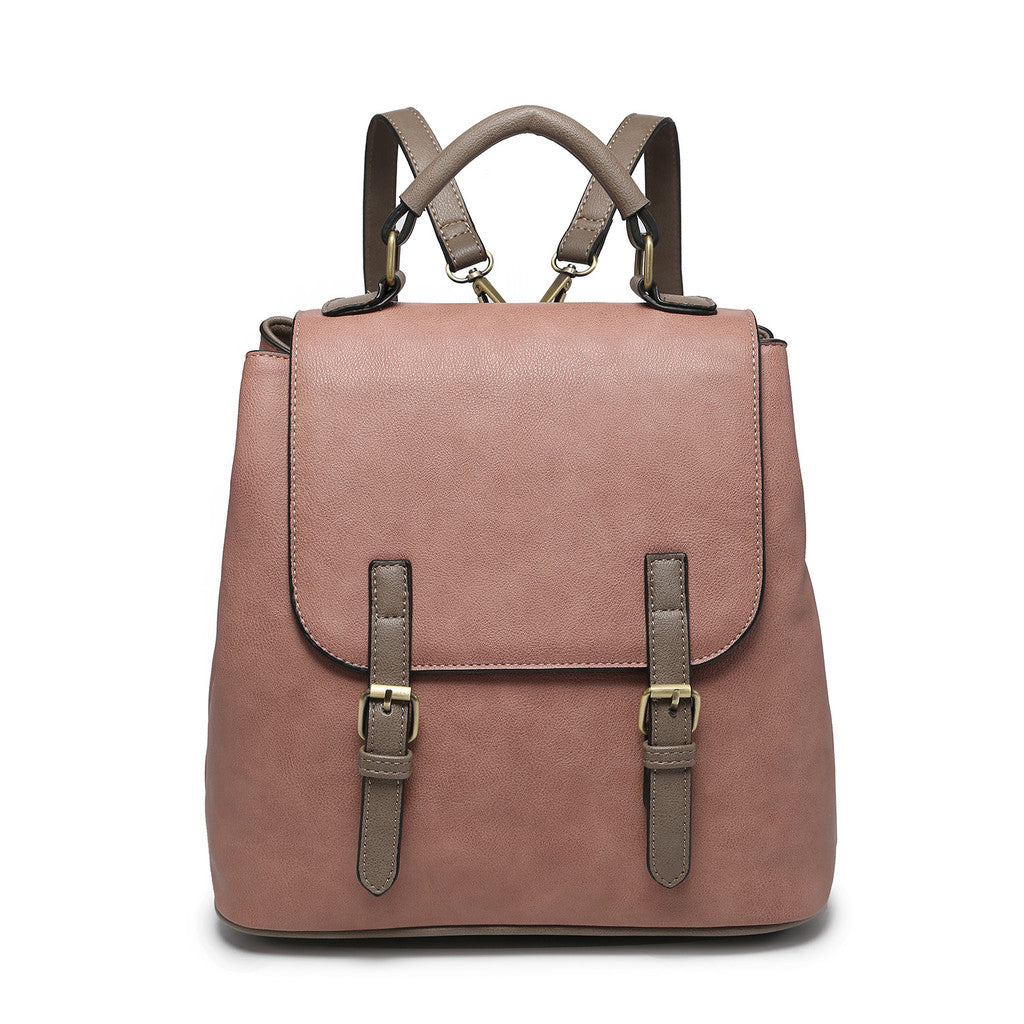 Buckle Strap Backpack