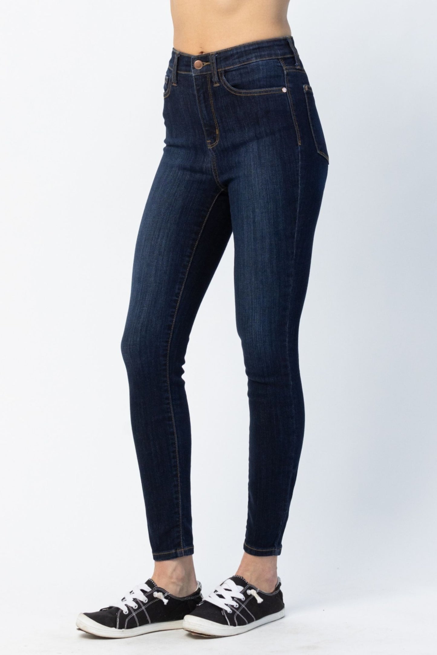 JUDY BLUE High Waist Back Phone Yoke Seam Skinny Jeans