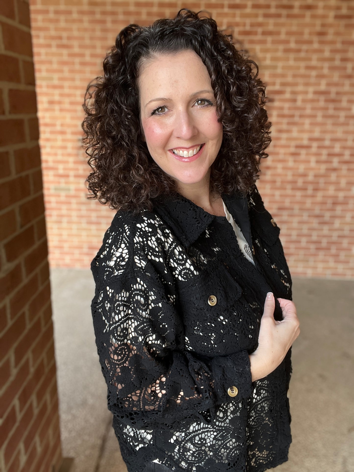 Black Lace Shacket