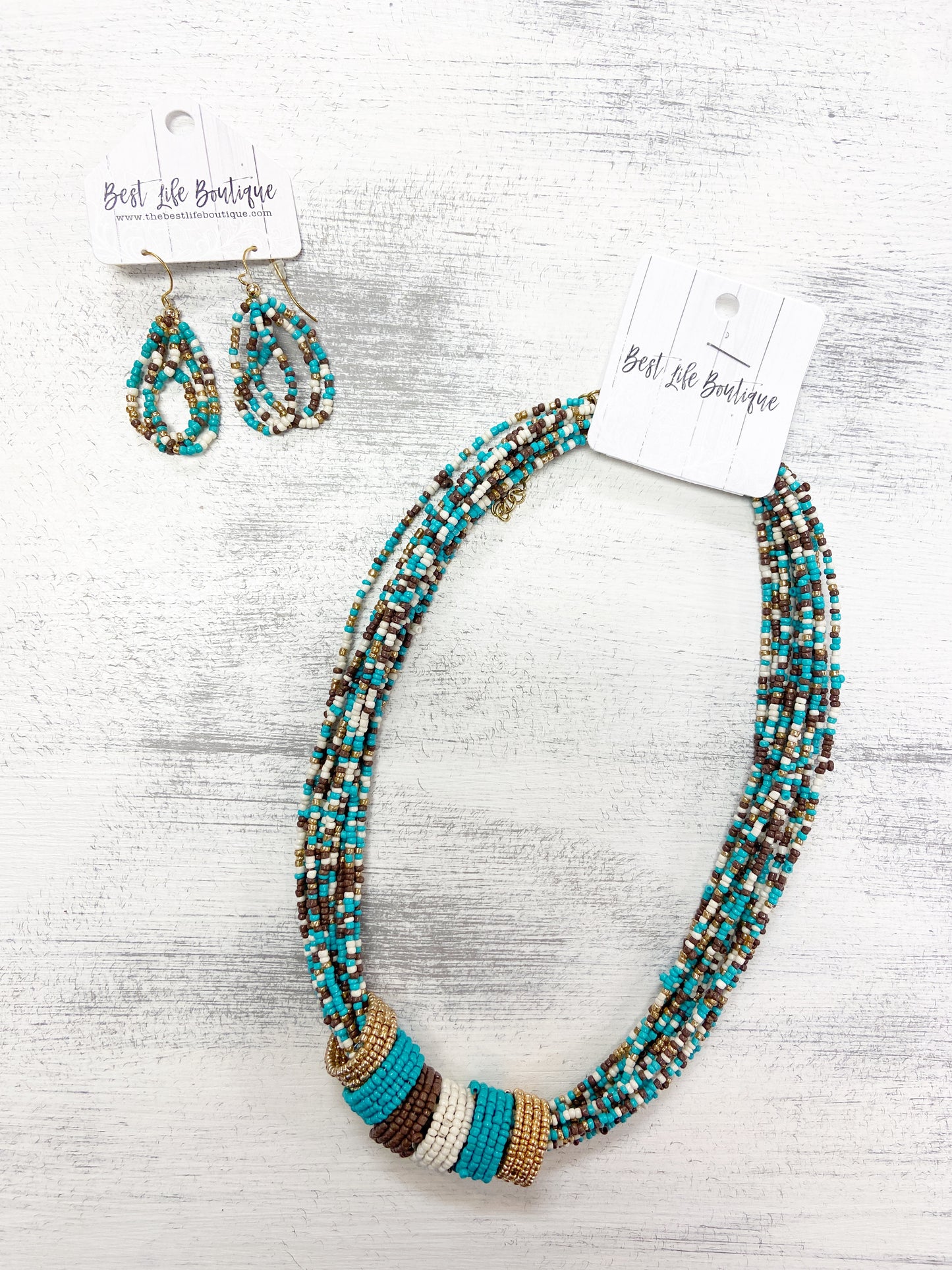 Layered Ring Bead Necklace