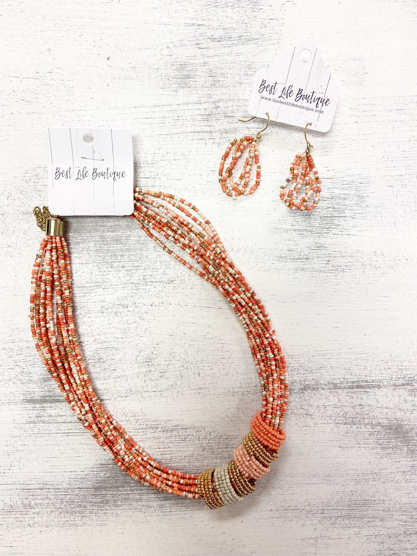 Layered Ring Bead Necklace