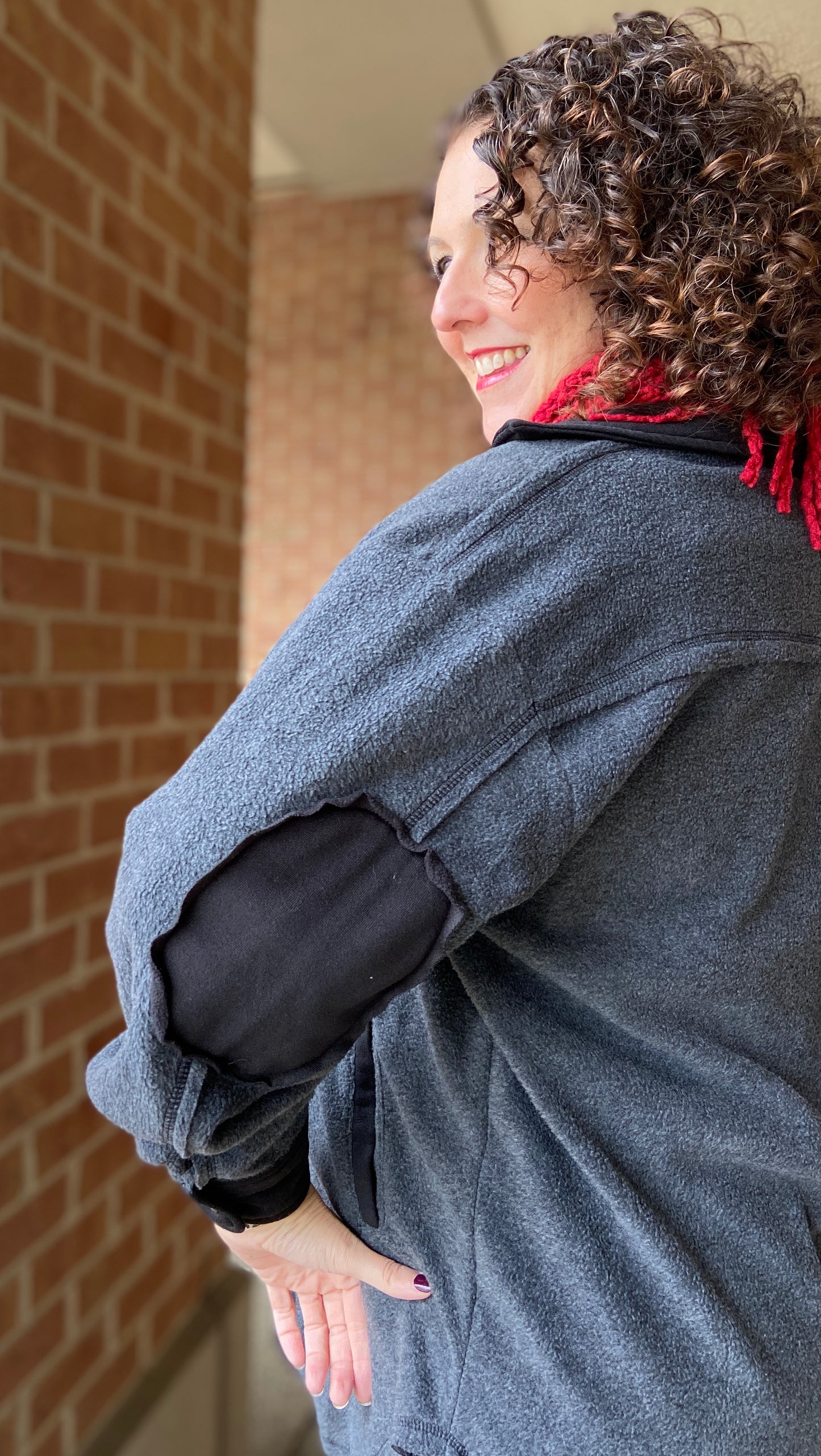 Patched and Edgy Shacket - BLACK