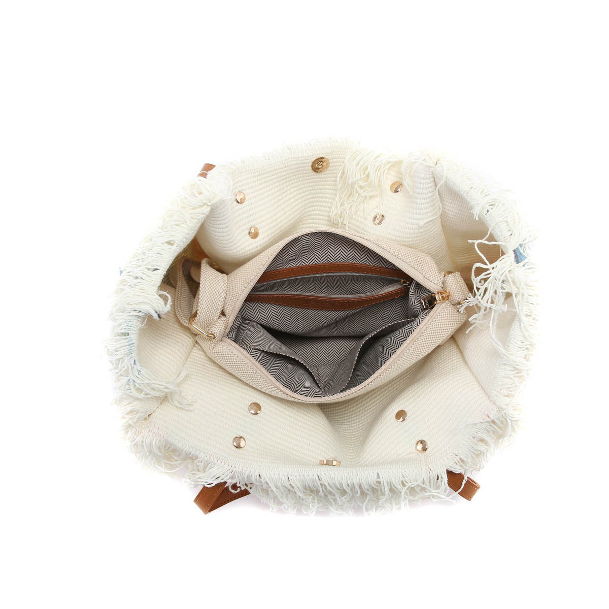 Boho Design Fringed Tote