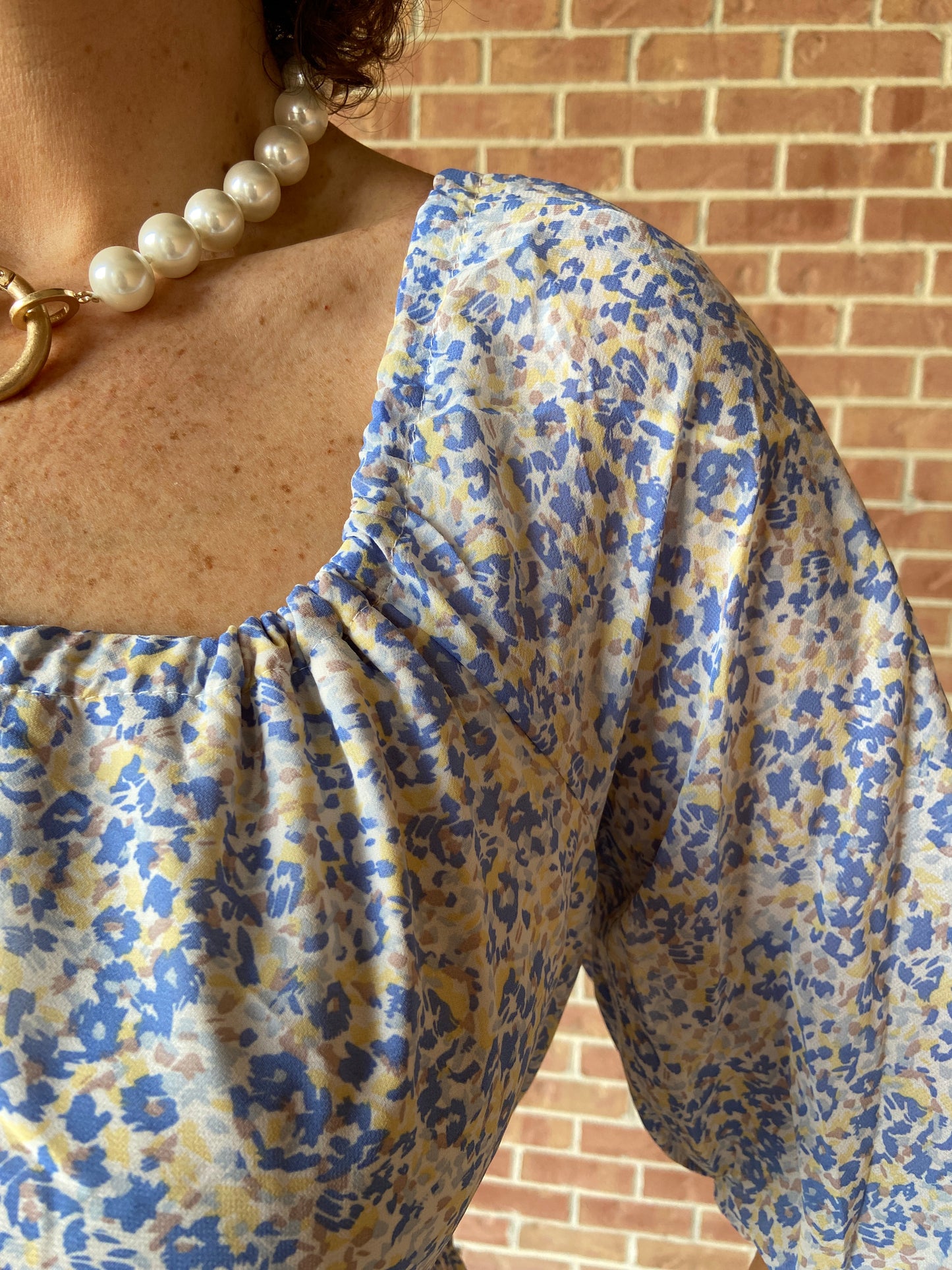 Double Ruffle Hem Smocked Waist Dress