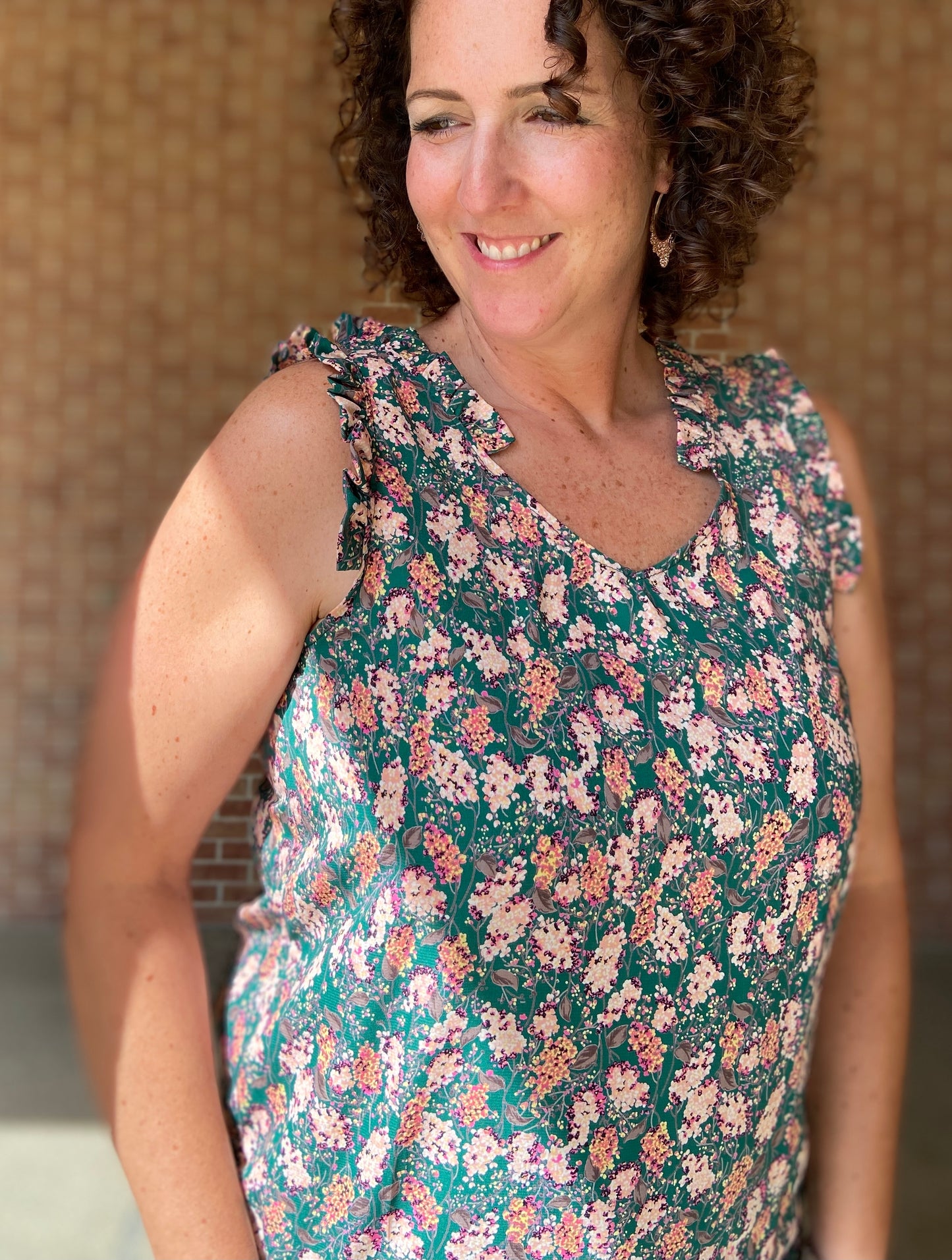 Sleeveless Mini Floral Top