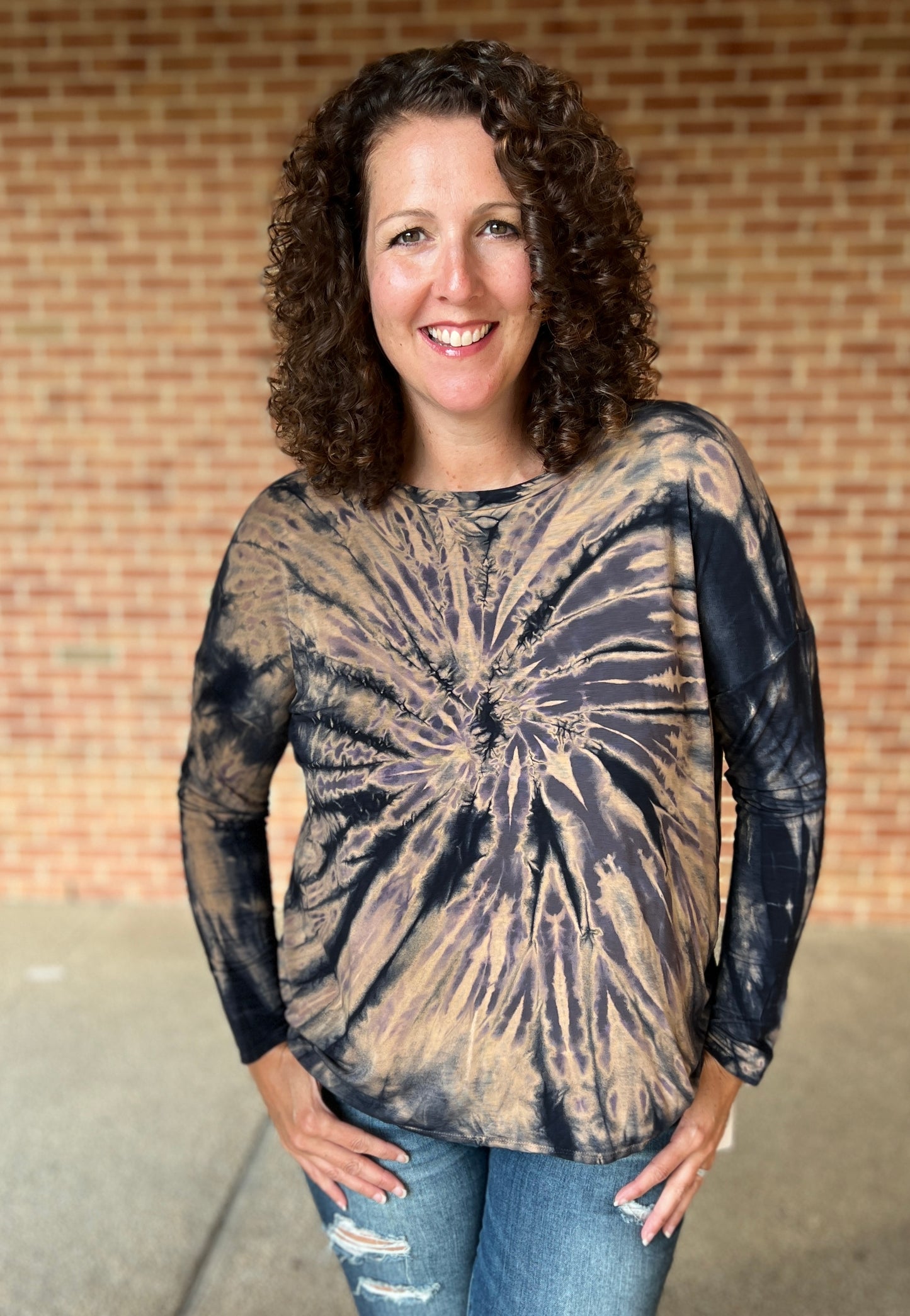 Bold Jersey Tie Dye Top