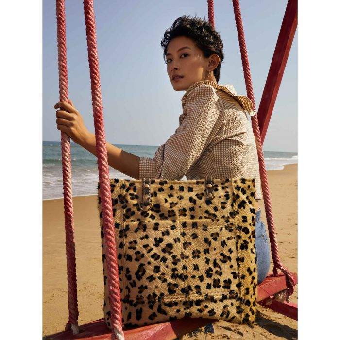 MYRA - Beachy Leather & Hair On Bag
