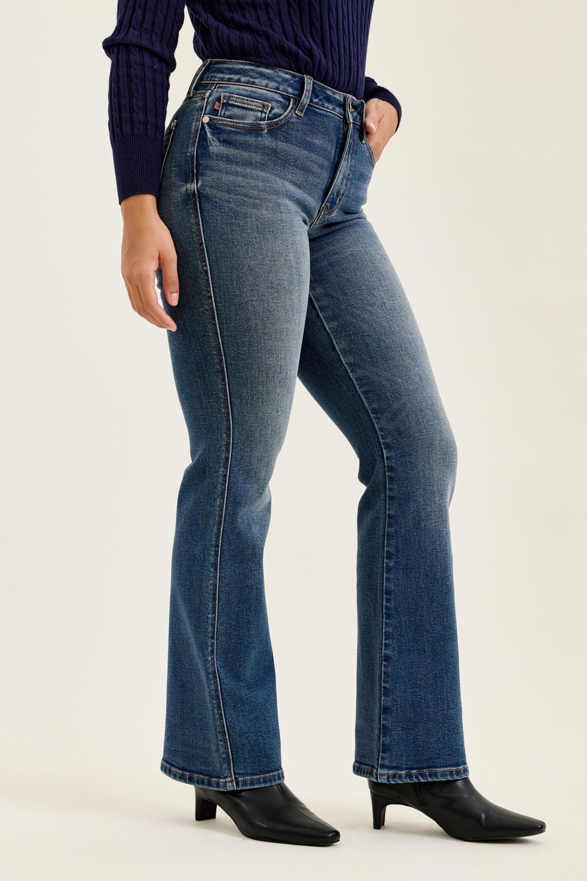 JUDY BLUE  'Daisy' Dusk Rider Indigo Bootcut Jeans