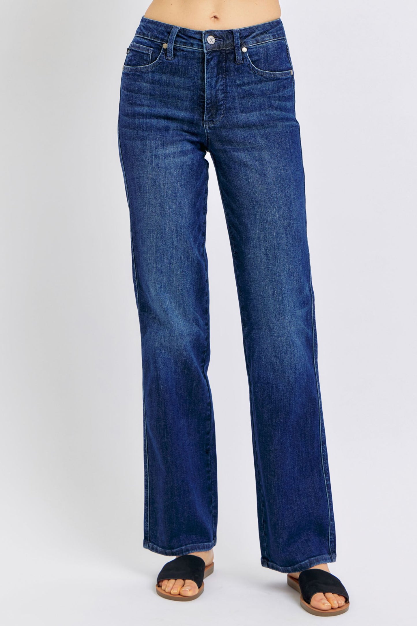 JUDY BLUE Tummy Control Classic Straight Jeans