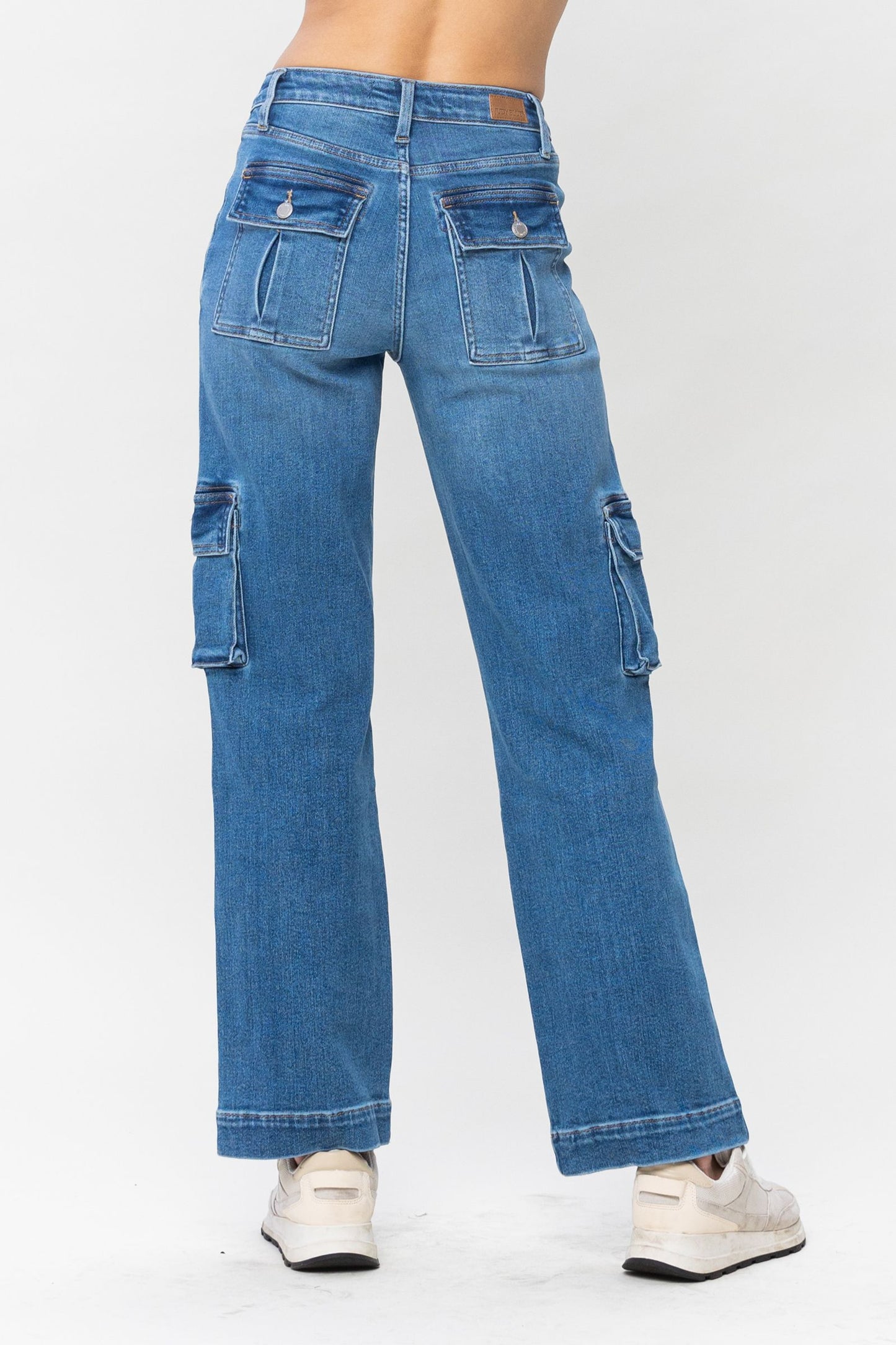 JUDY BLUE Wide Leg Cargo Jeans