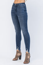 Load image into Gallery viewer, JUDY BLUE Tummy Control Skinny Jean with Distressed Hem
