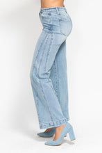 Load image into Gallery viewer, JUDY BLUE Side Seam Wide Leg Jeans