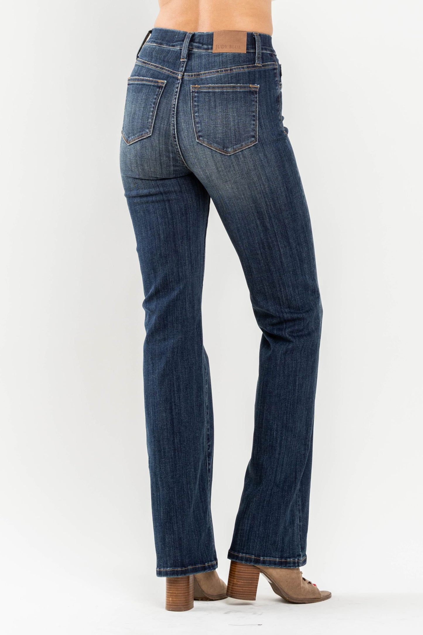 JUDY BLUE Vintage Pull On Slim Bootcut Jeans