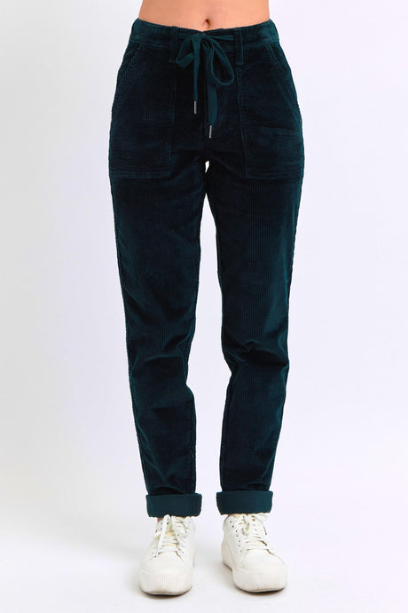 JUDY BLUE Emerald Corduroy Joggers