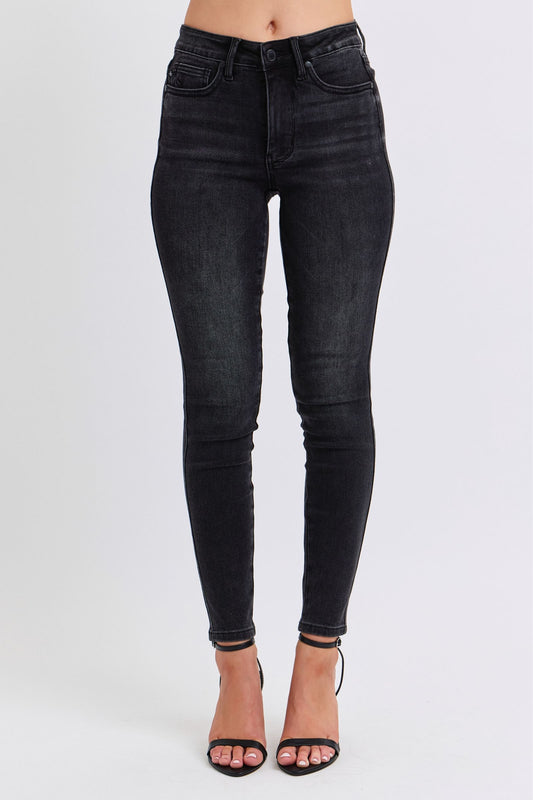 JUDY BLUE Black Tummy Control Skinny Jeans