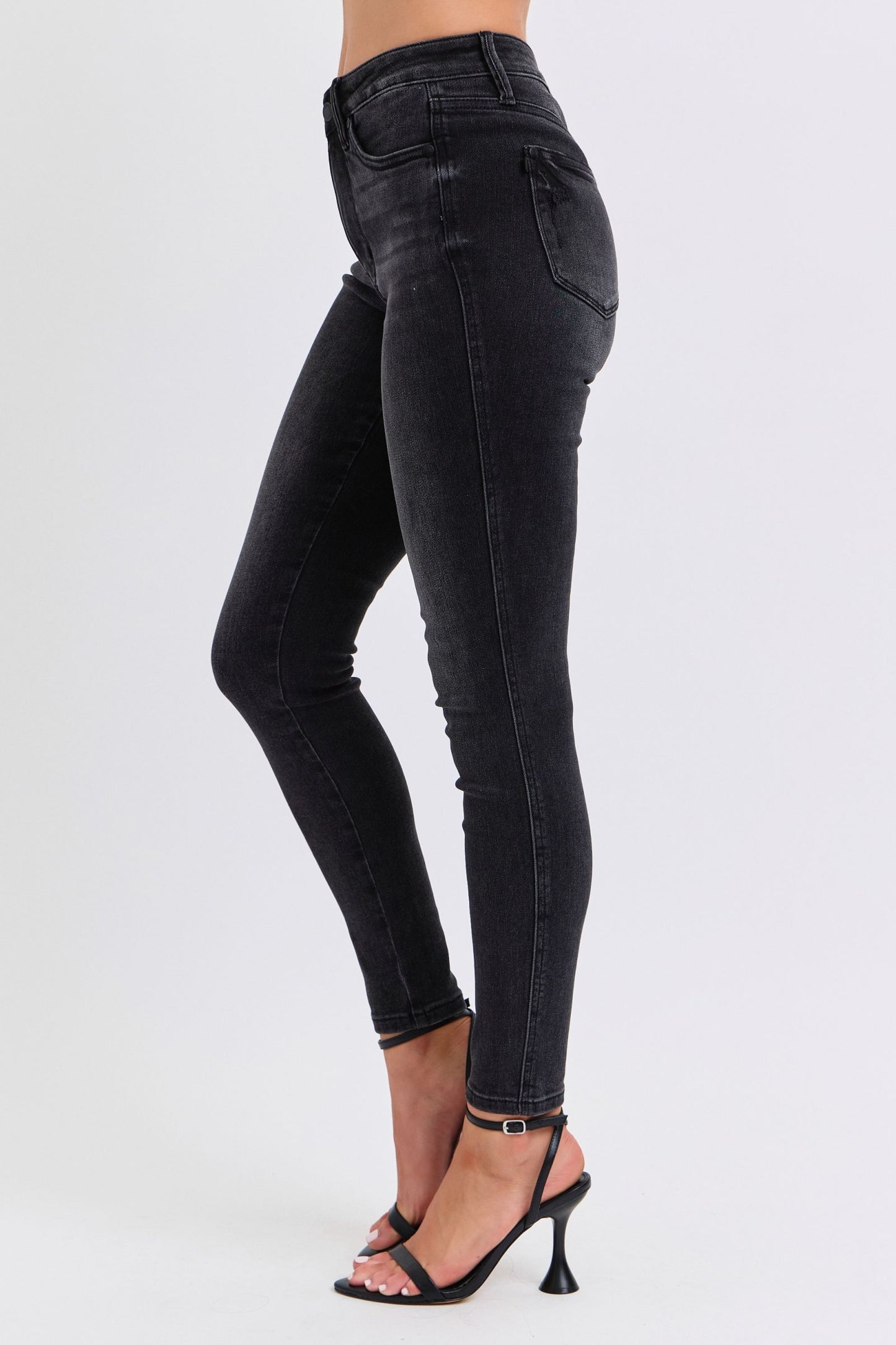 JUDY BLUE Black Tummy Control Skinny Jeans