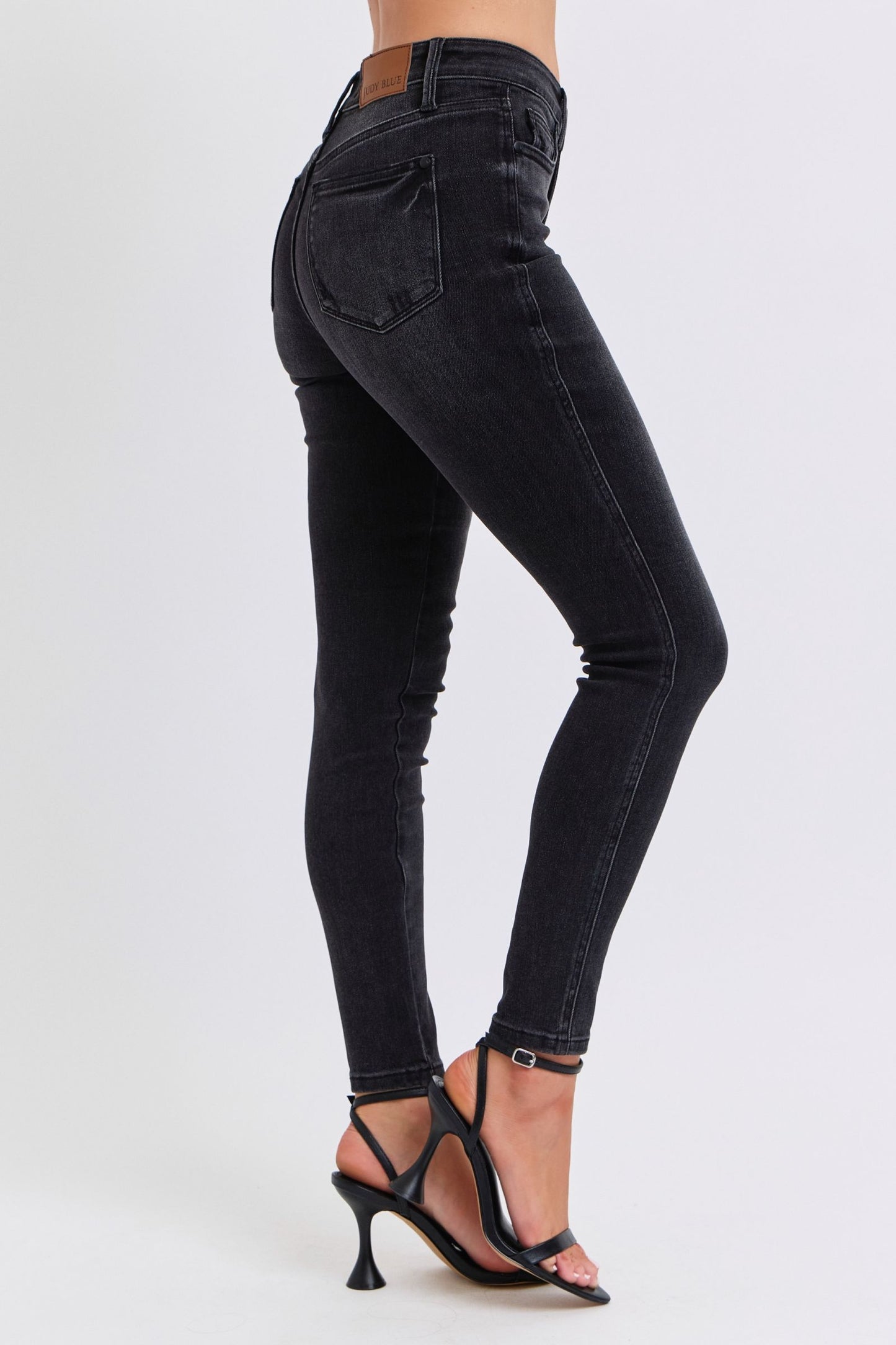 JUDY BLUE Black Tummy Control Skinny Jeans