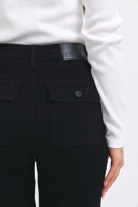 JUDY BLUE Black Cargo Cuffed Jogger Jeans