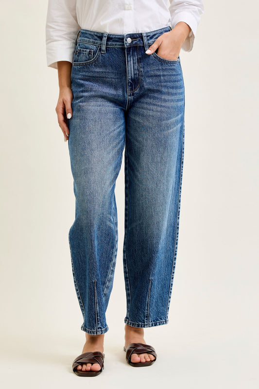 JUDY BLUE 'Rigid Magic' Barrel Jeans