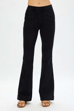 Load image into Gallery viewer, JUDY BLUE Black Pull On Trouser Flare Jeans