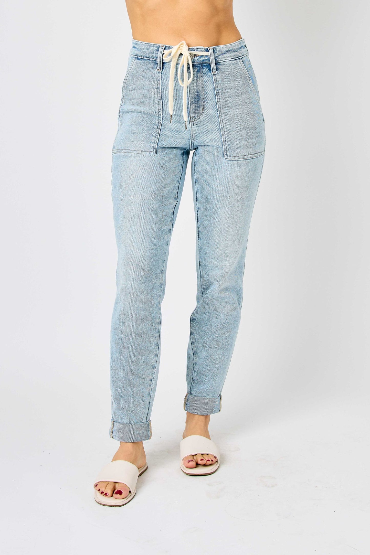 JUDY BLUE Light Vintage Wash Jogger Jeans