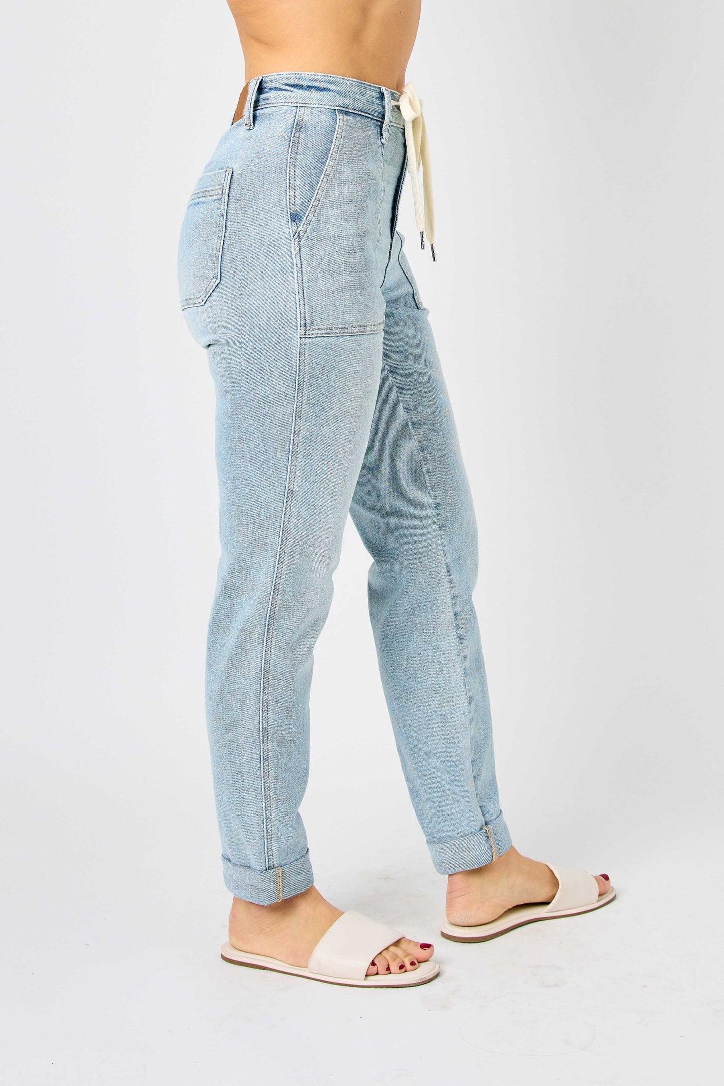 JUDY BLUE Light Vintage Wash Jogger Jeans