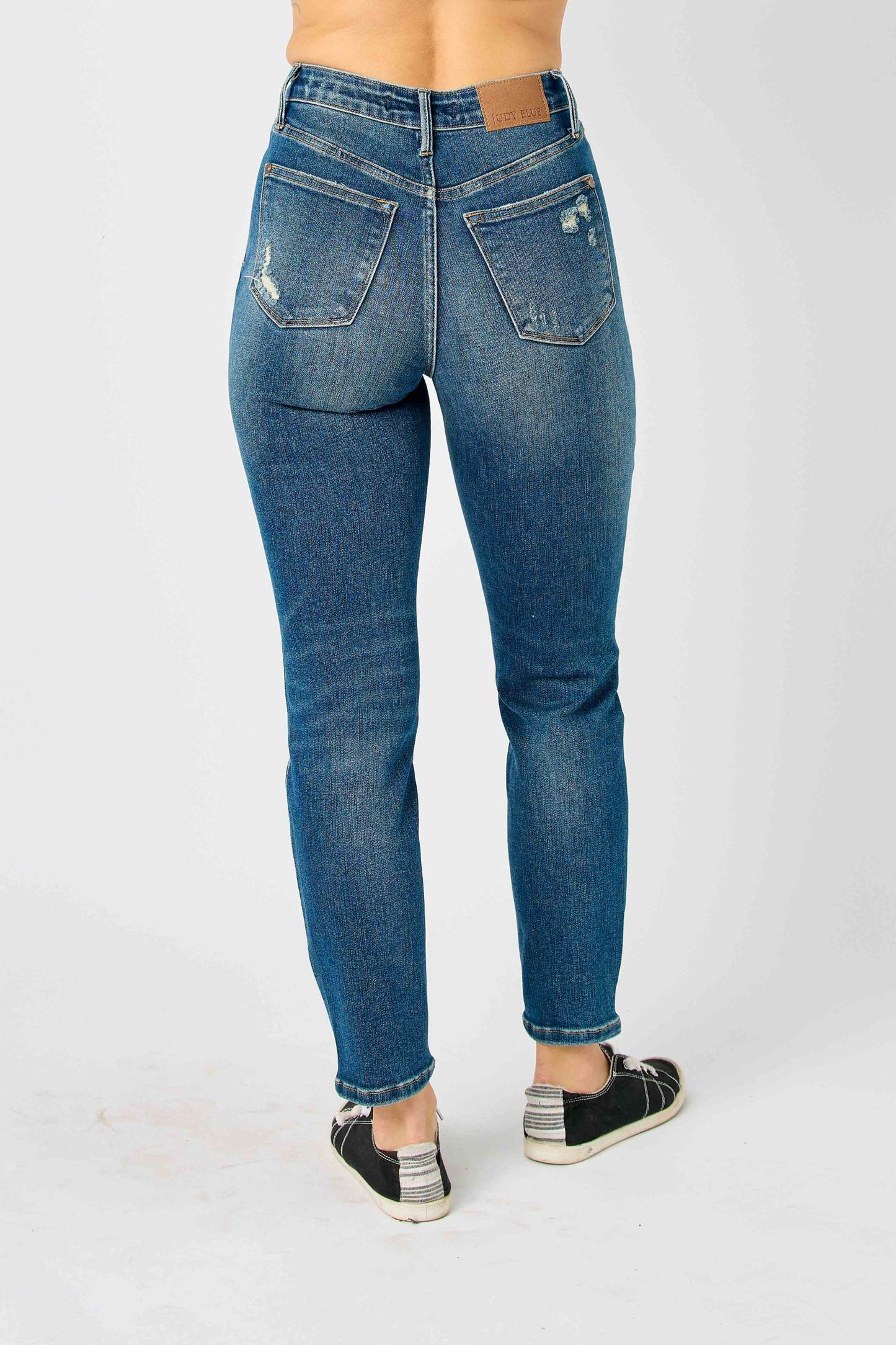 JUDY BLUE Tummy Control Vintage Wash Slim Fit Jeans